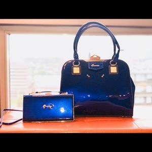 New Sonassa “Bleu Escapade”  Handbag & Wallet